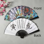 Éventail Motif Manga Japonais Tigre