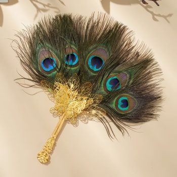 eventail en plumes de paon or 2026