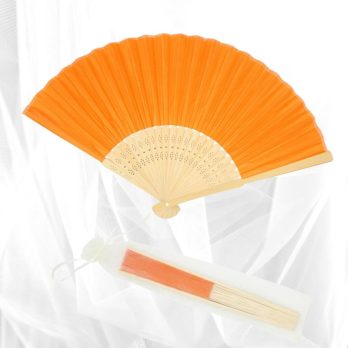 Eventails Lavande Mariage - Lot De 10 éventails Papier Bambou 37x21cm Pour événements