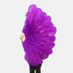 eventail plume violet geant